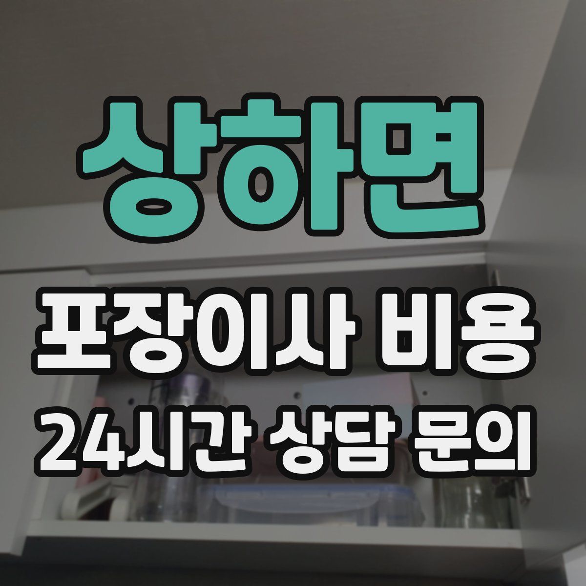 상하면 포장이사 비용
