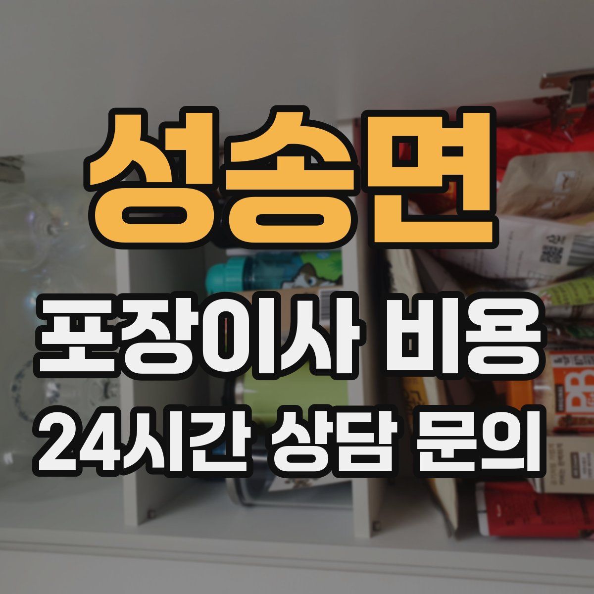 성송면 포장이사 비용