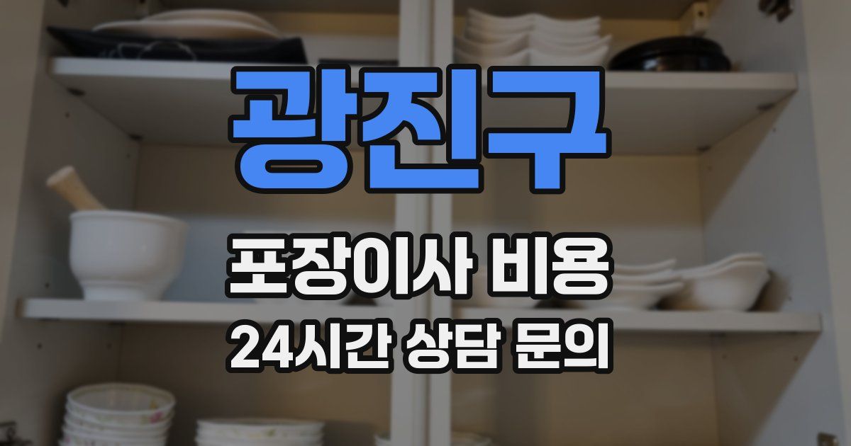 광진구 포장이사 비용