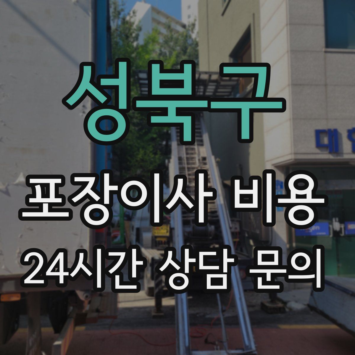 성북구 포장이사 비용