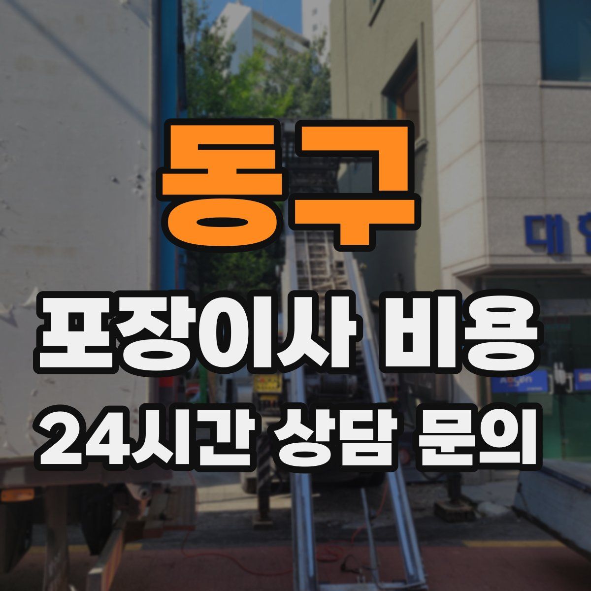 동구 포장이사 비용