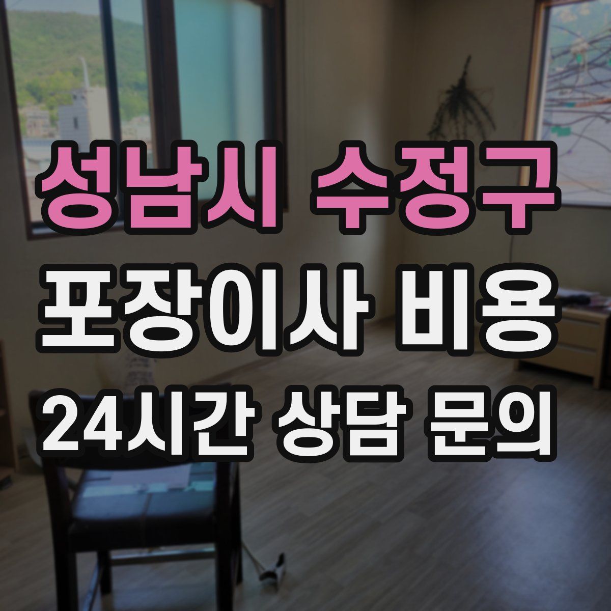 성남시 수정구 포장이사 비용