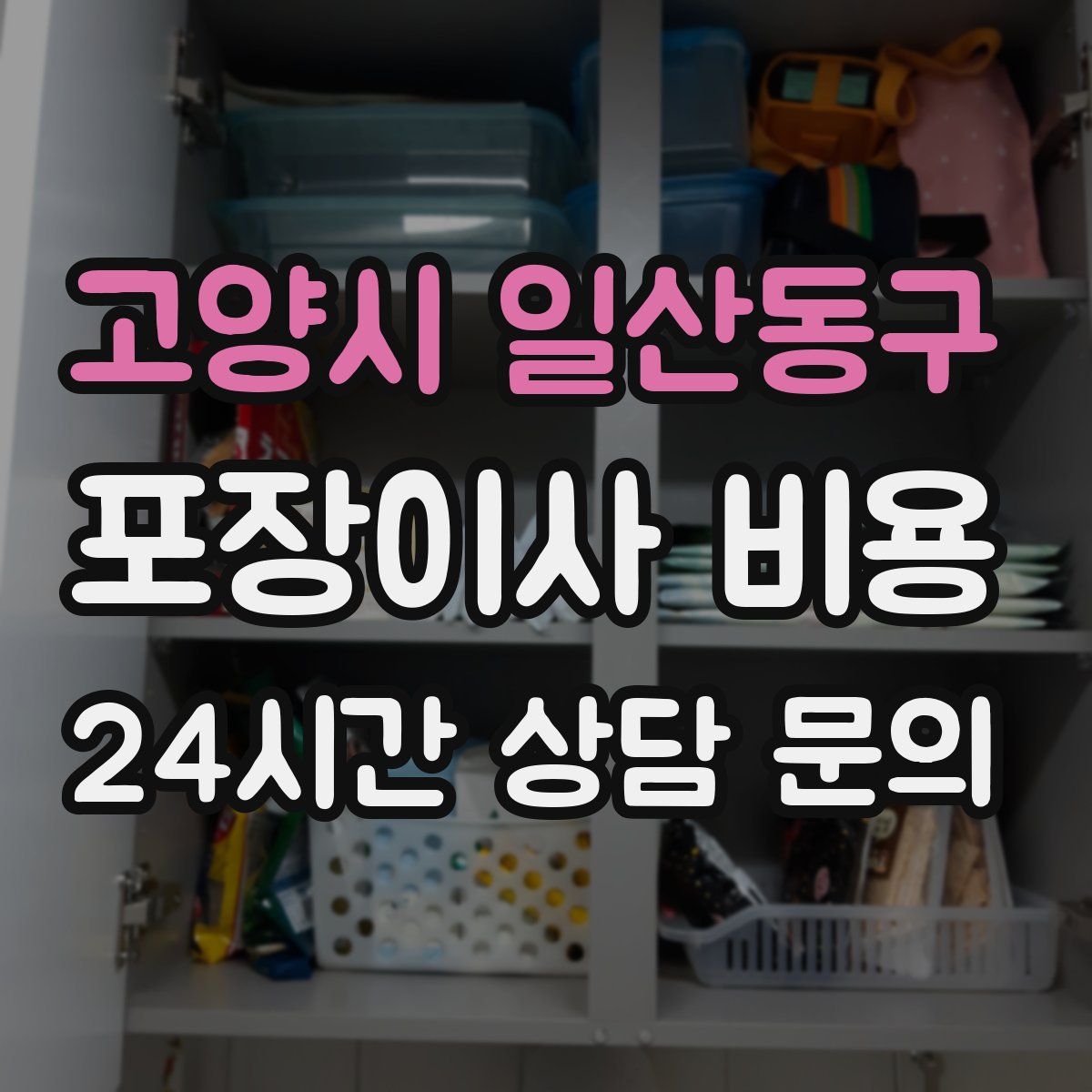 고양시 일산동구 포장이사 비용