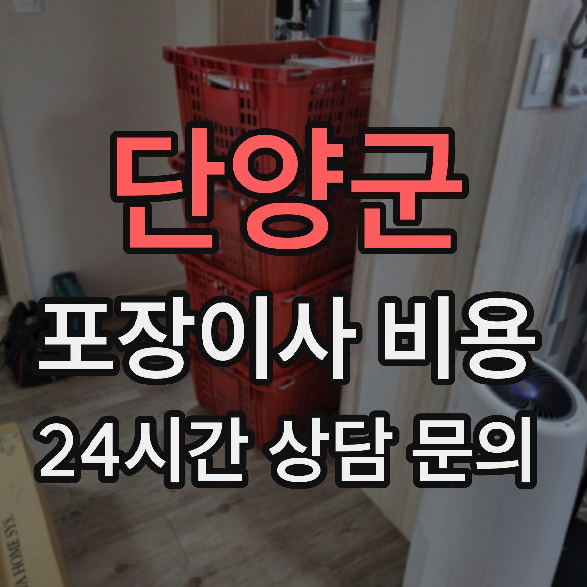 단양군 포장이사 비용