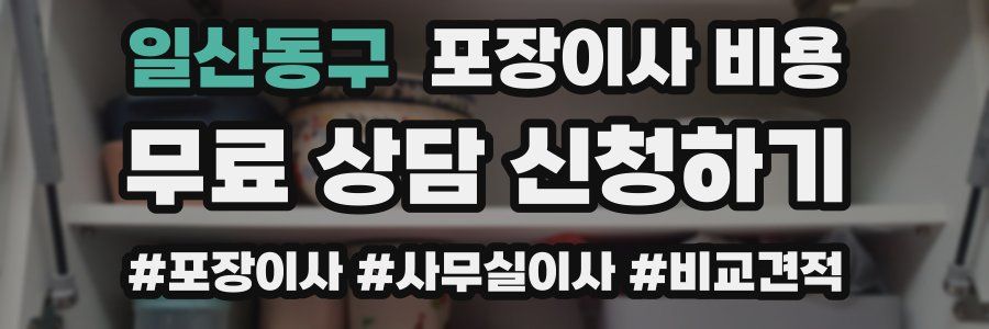 일산동구 포장이사 비용