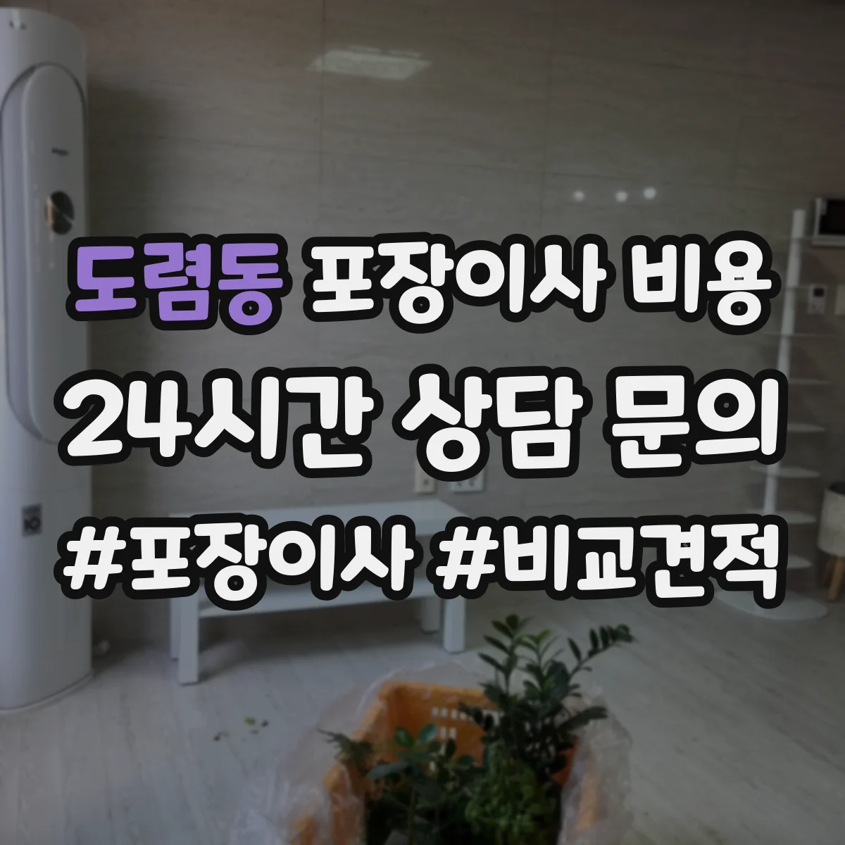 도렴동 포장이사 비용