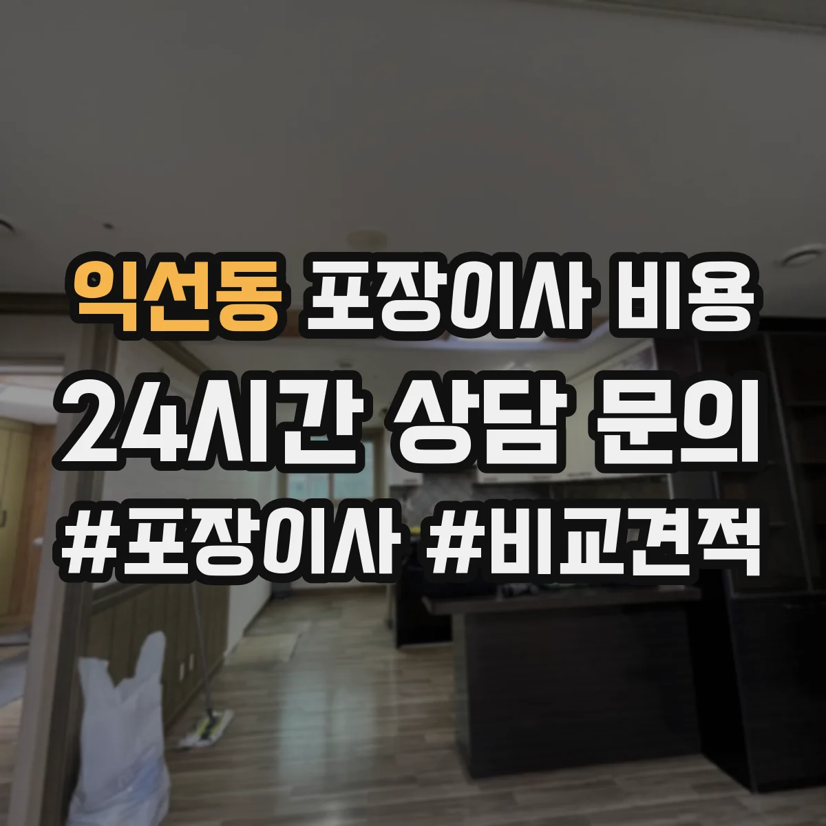 익선동 포장이사 비용