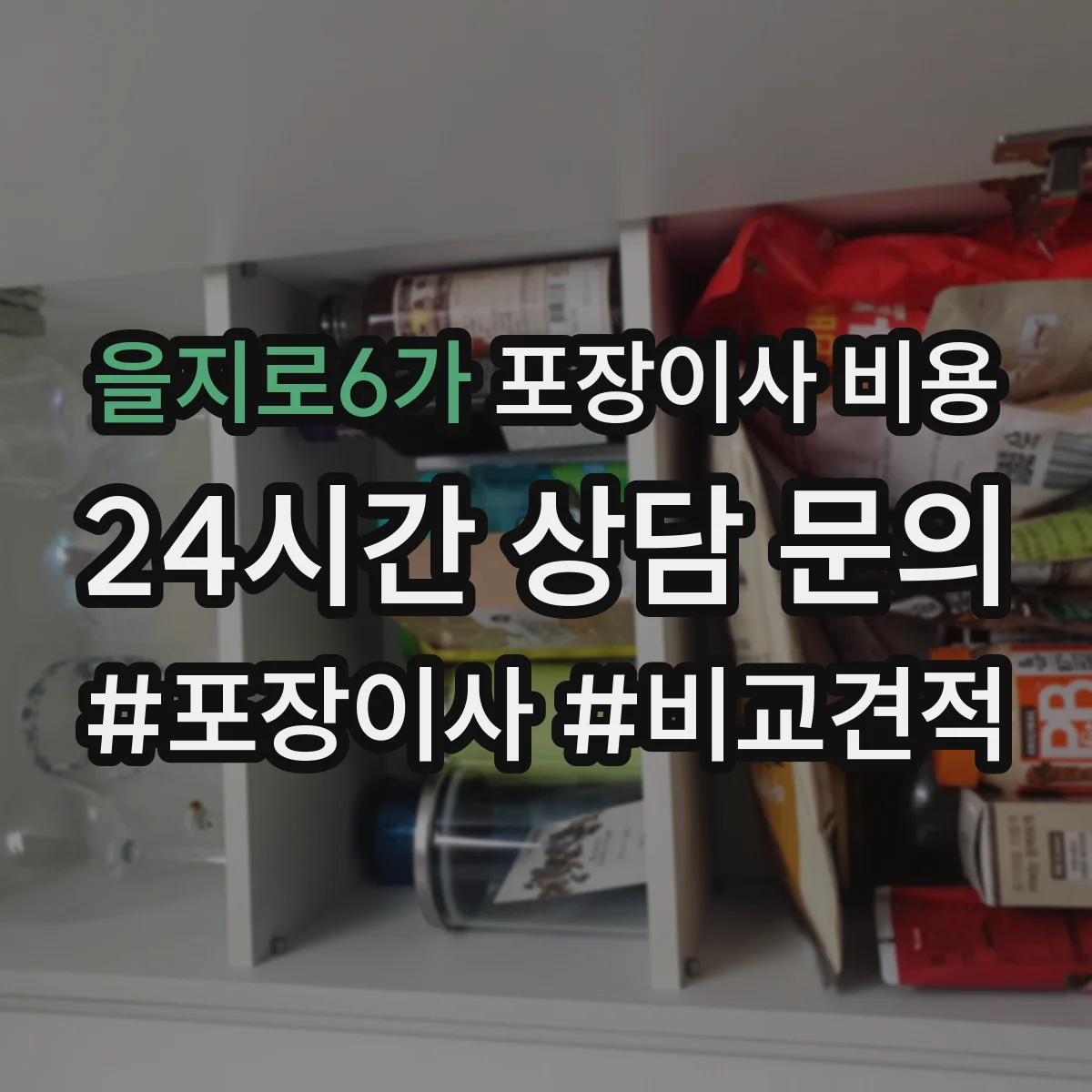 을지로6가 포장이사 비용