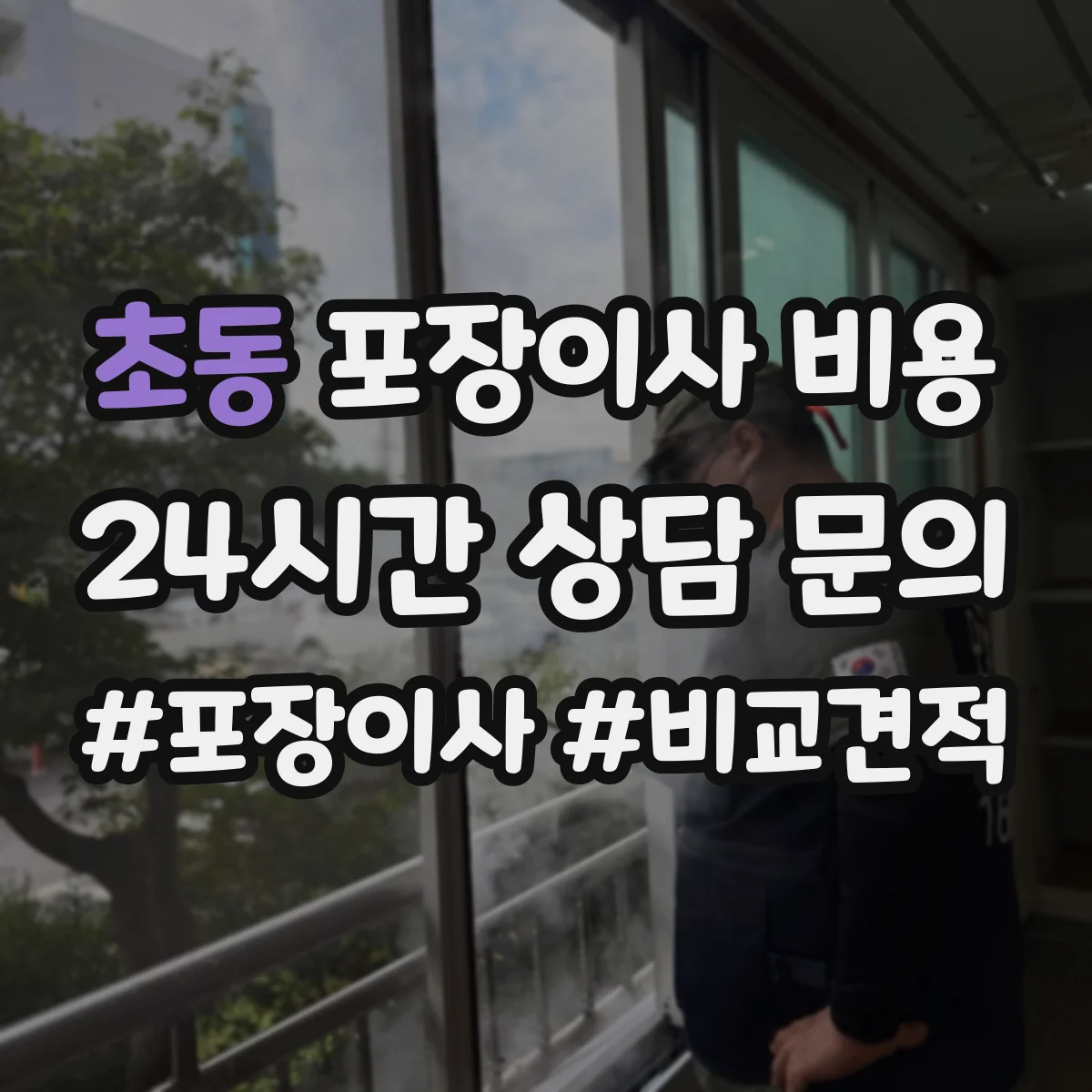초동 포장이사 비용