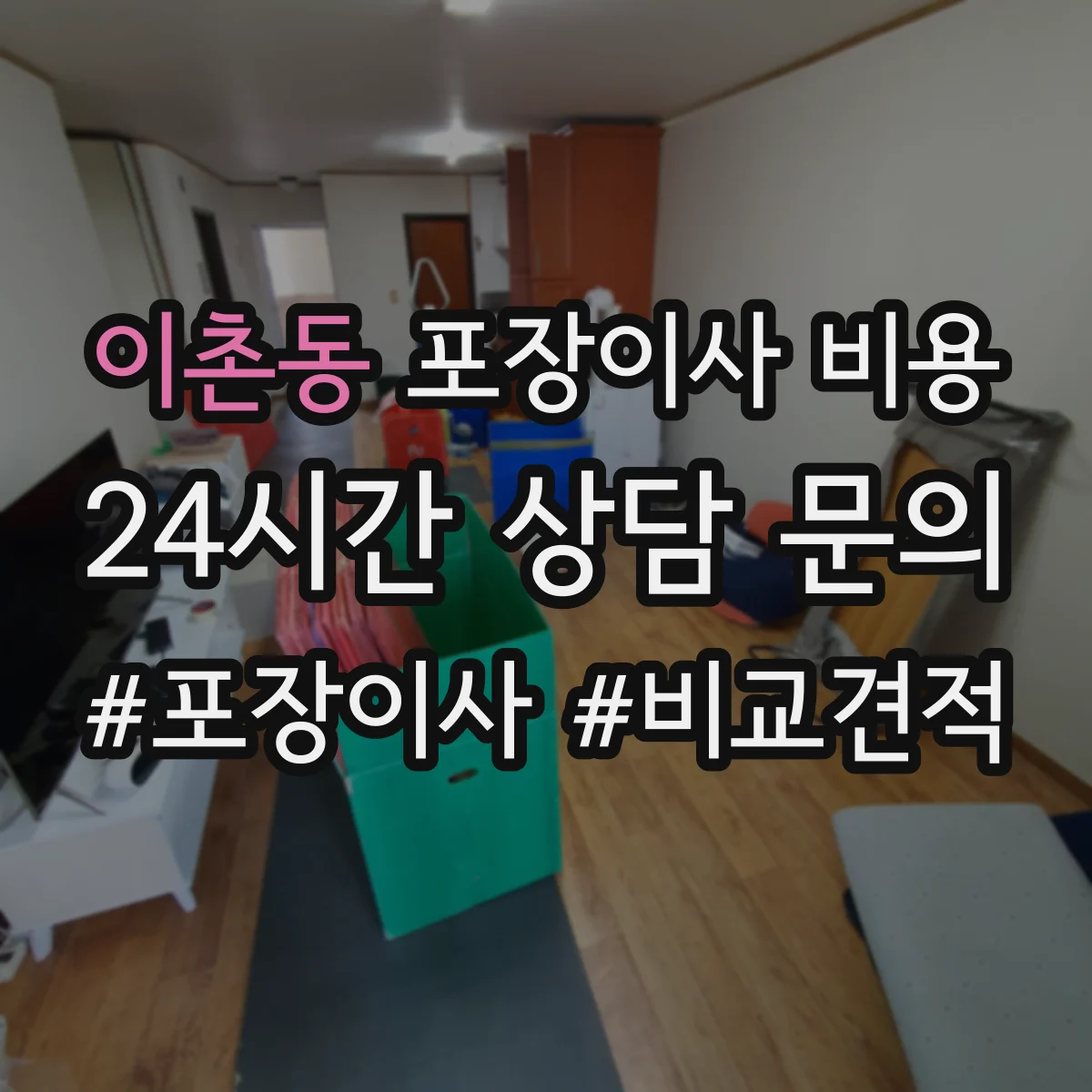 이촌동 포장이사 비용