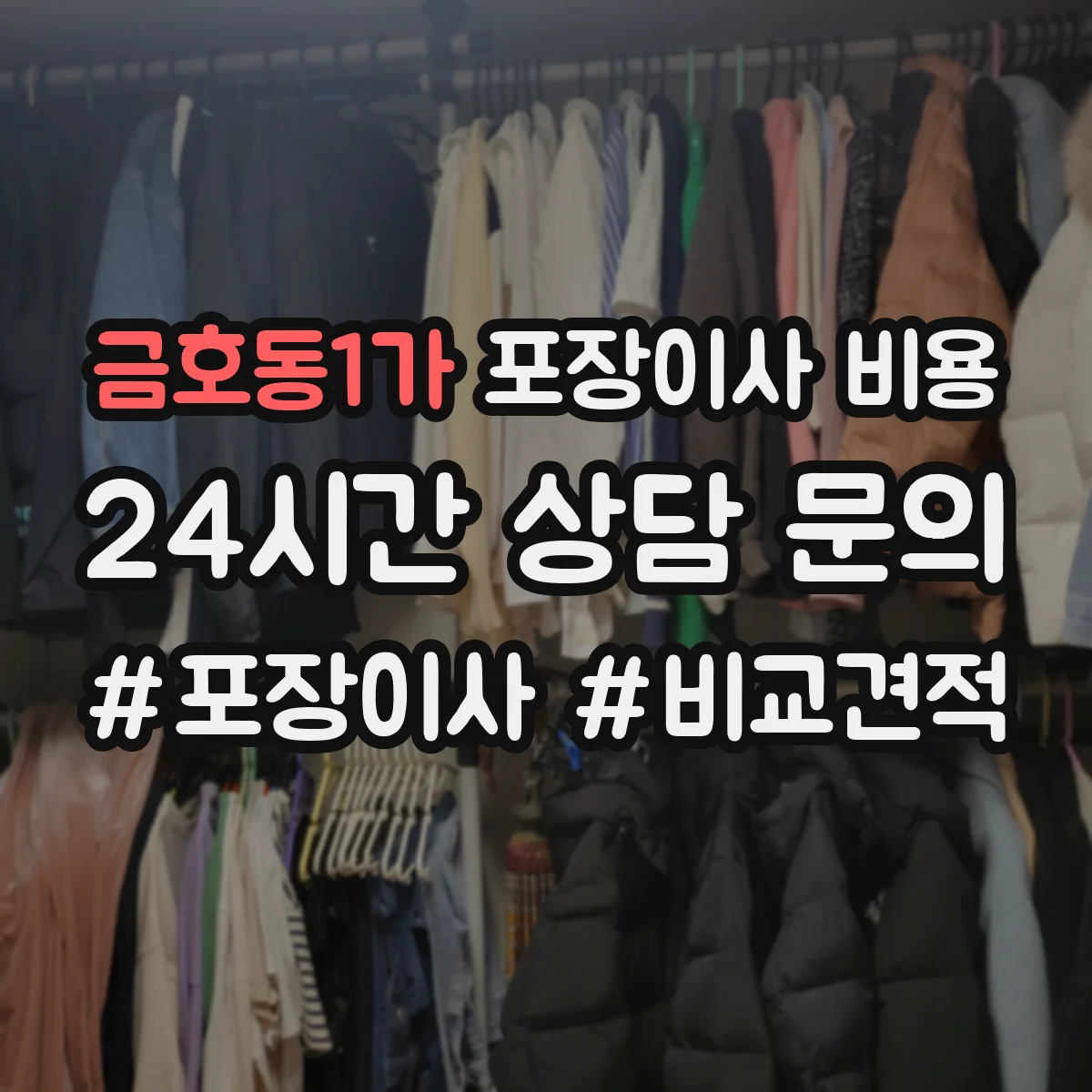 금호동1가 포장이사 비용