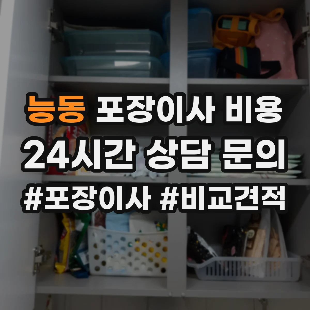 능동 포장이사 비용