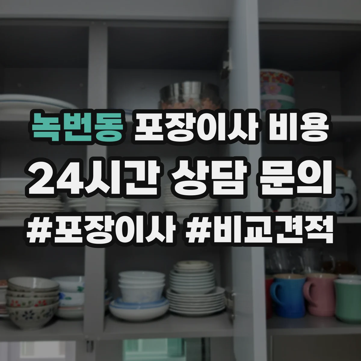녹번동 포장이사 비용