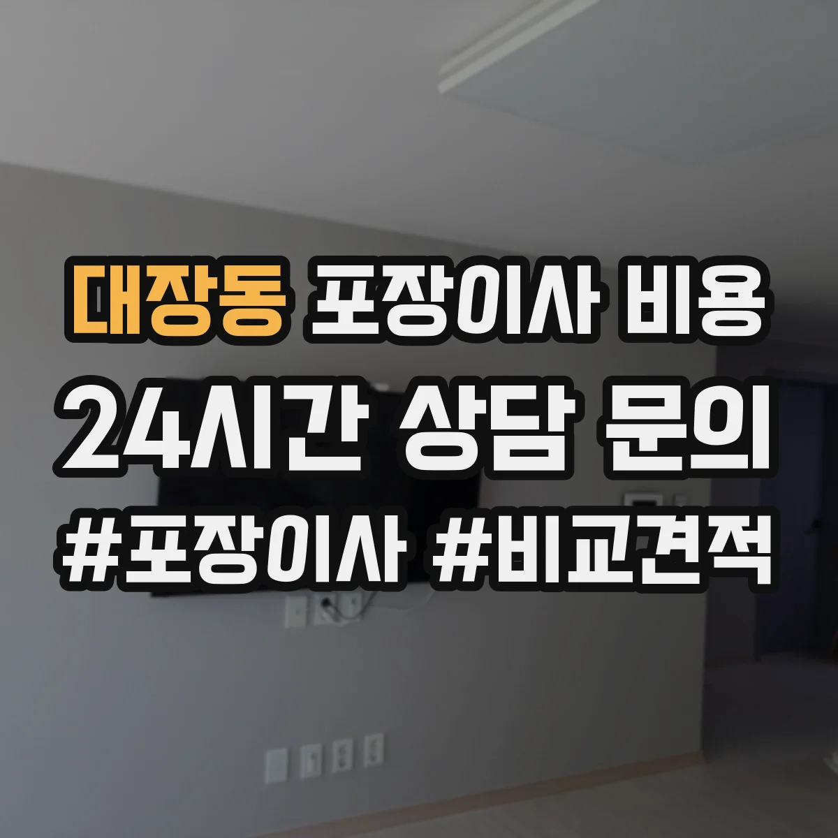 대장동 포장이사 비용 포장재·완충재 추가 사용 시 비용 변화