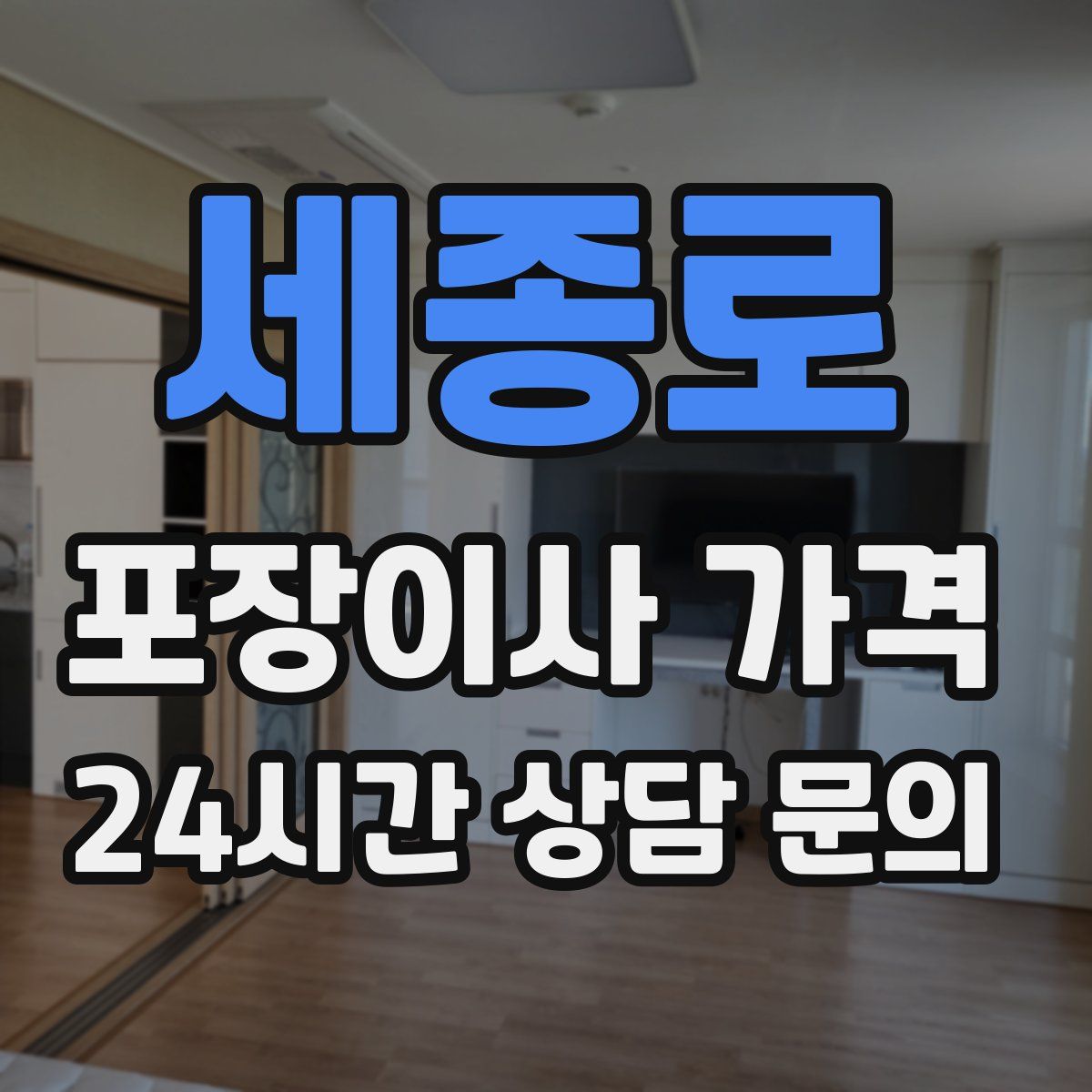 세종로 포장이사 가격