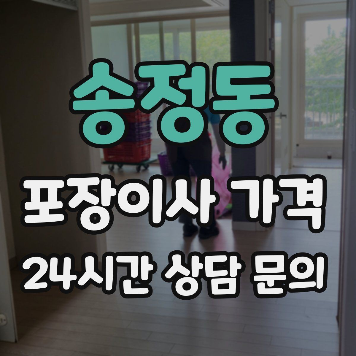 송정동 포장이사 가격 계절옷 압축팩이 유리한 경우