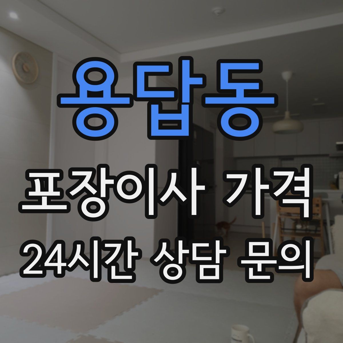 용답동 포장이사 가격 건조기 이동·설치가 별도인 이유
