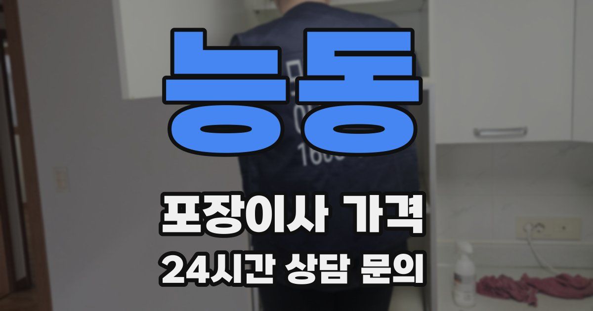 능동 포장이사 가격