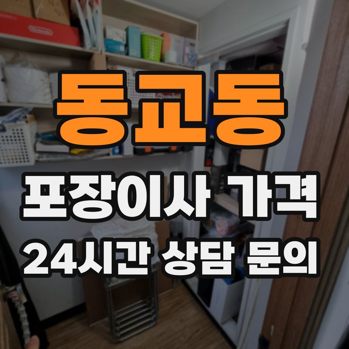 동교동 포장이사 가격