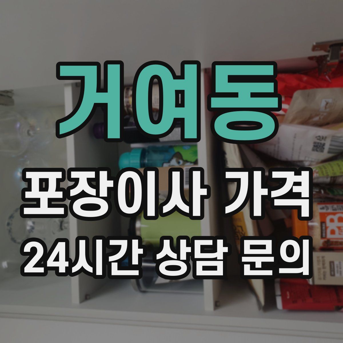 거여동 포장이사 가격