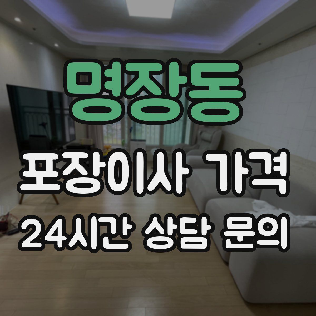 명장동 포장이사 가격