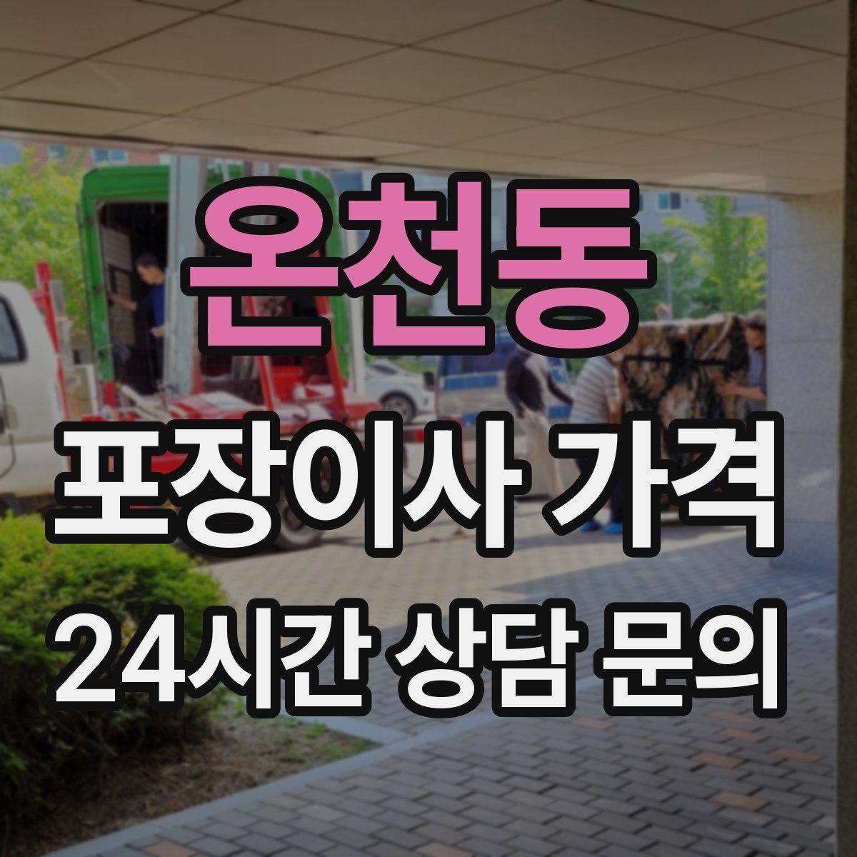 온천동 포장이사 가격