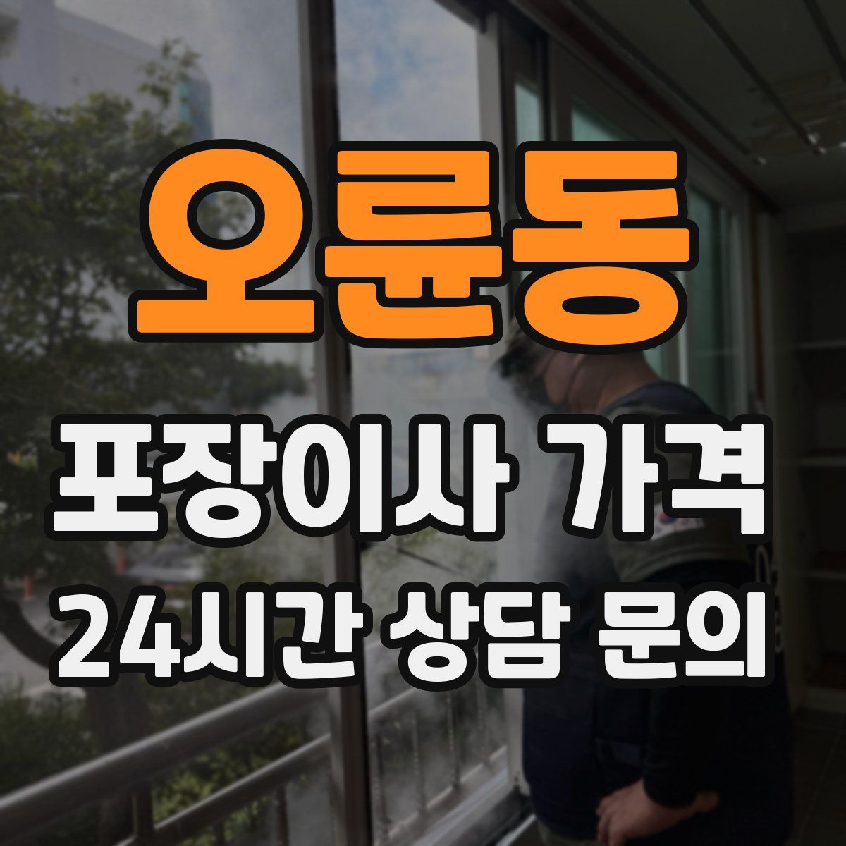 오륜동 포장이사 가격