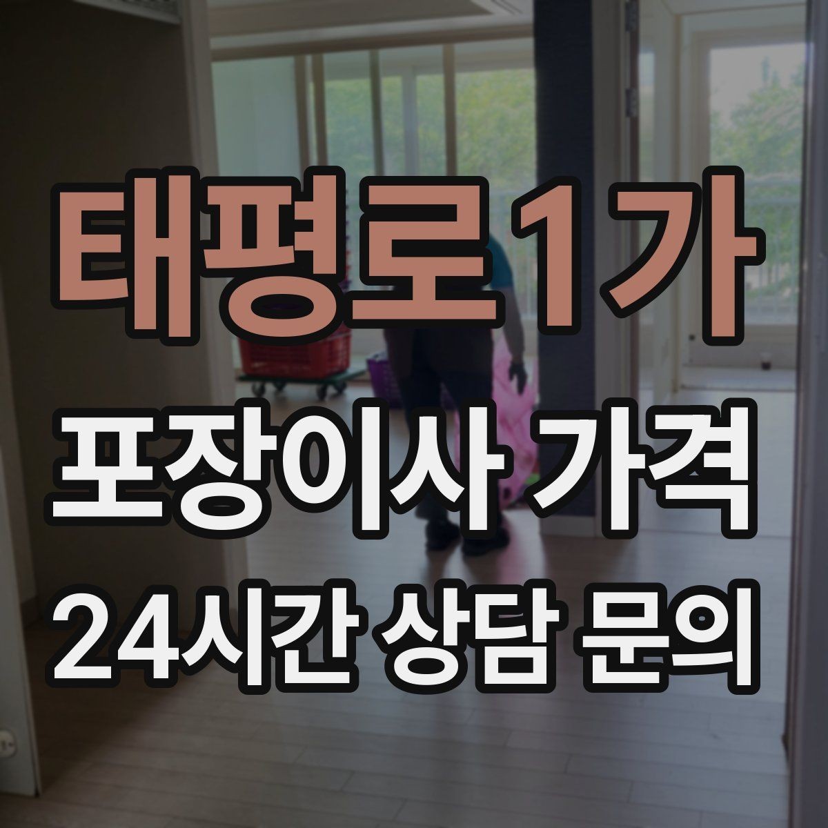 태평로1가 포장이사 가격 대형폐기물 스티커 비용까지 포함해 볼까