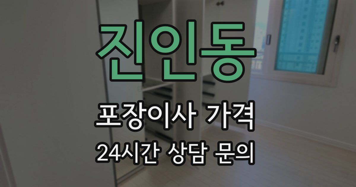 진인동 포장이사 가격