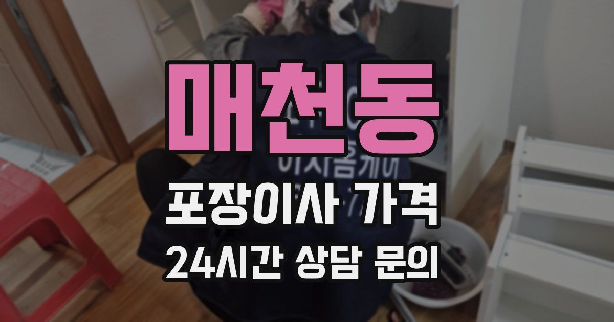 매천동 포장이사 가격