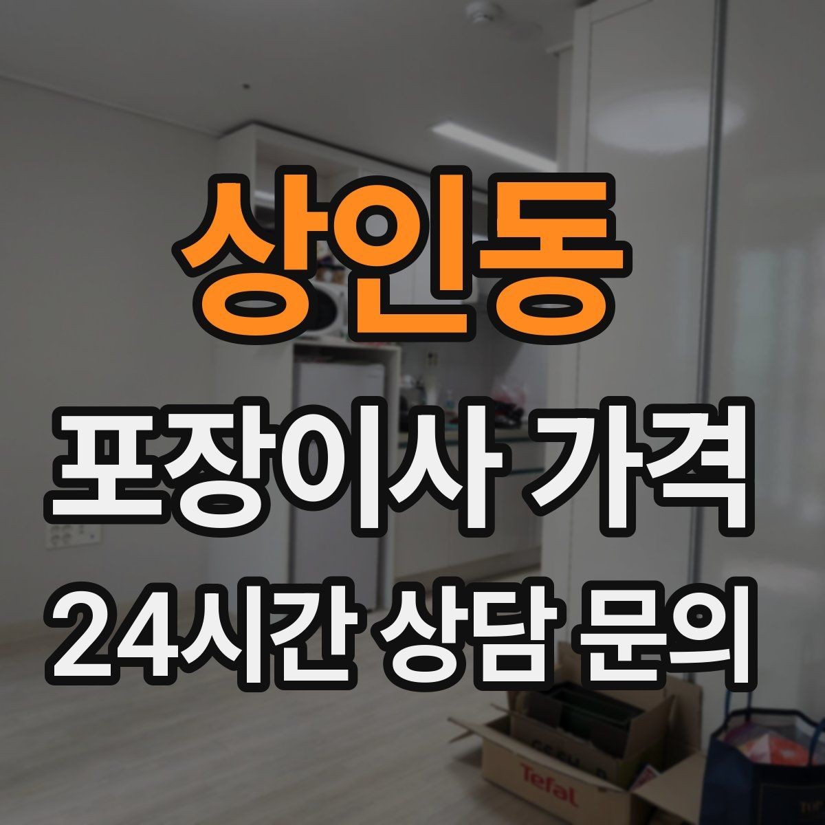 상인동 포장이사 가격 어항·대형 화분이 있을 때 견적 포인트
