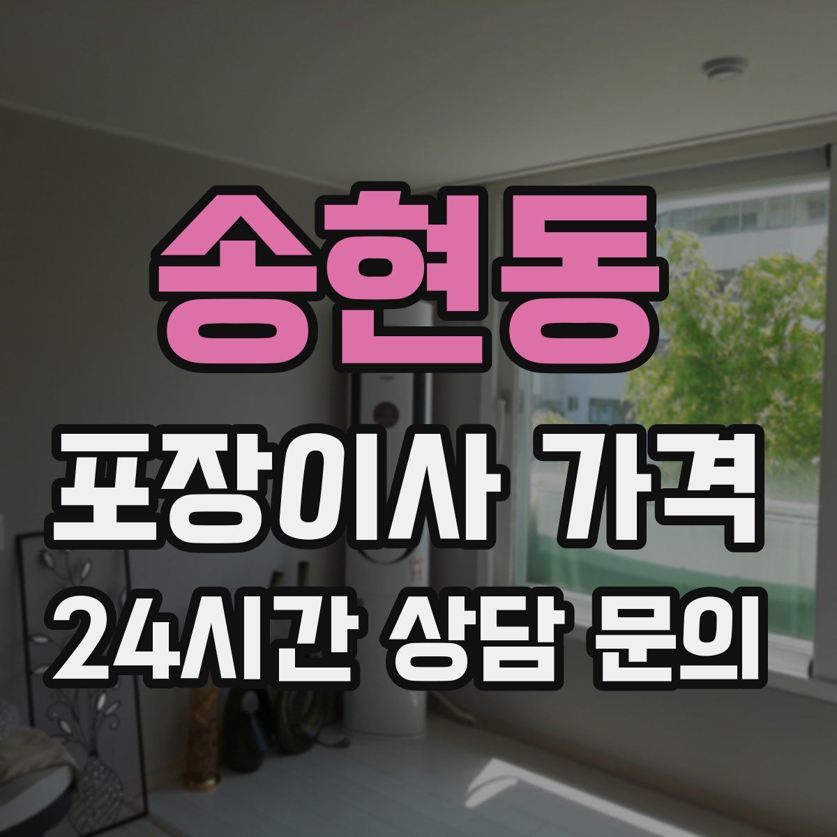 송현동 포장이사 가격