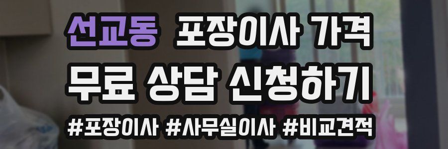 선교동 포장이사 가격