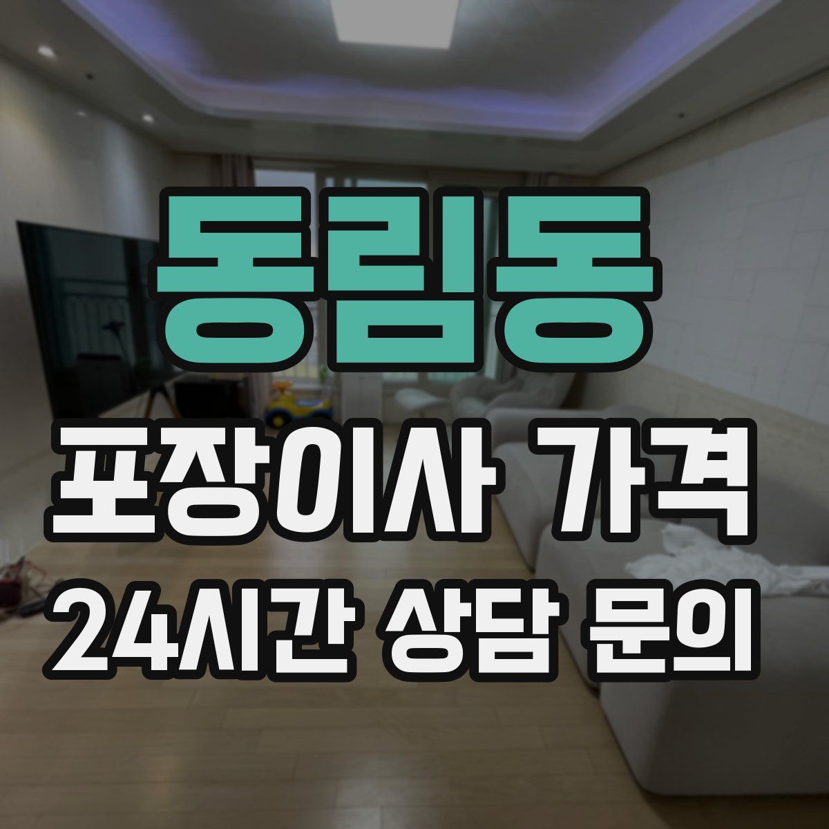 동림동 포장이사 가격