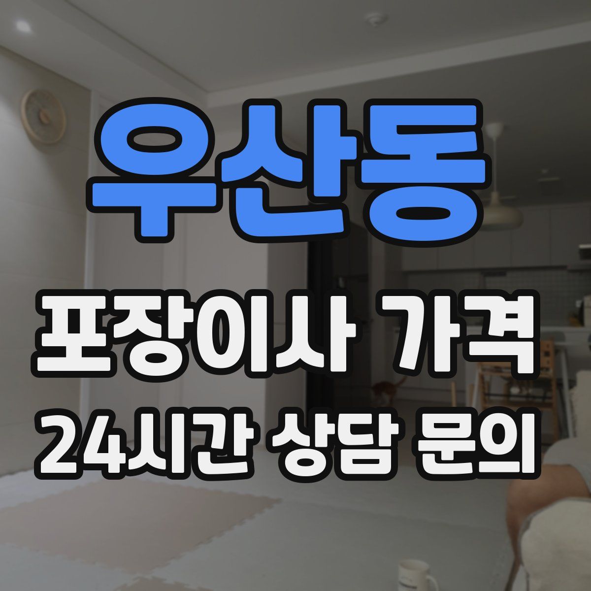 우산동 포장이사 가격