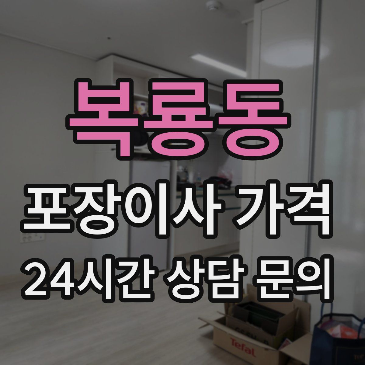 복룡동 포장이사 가격