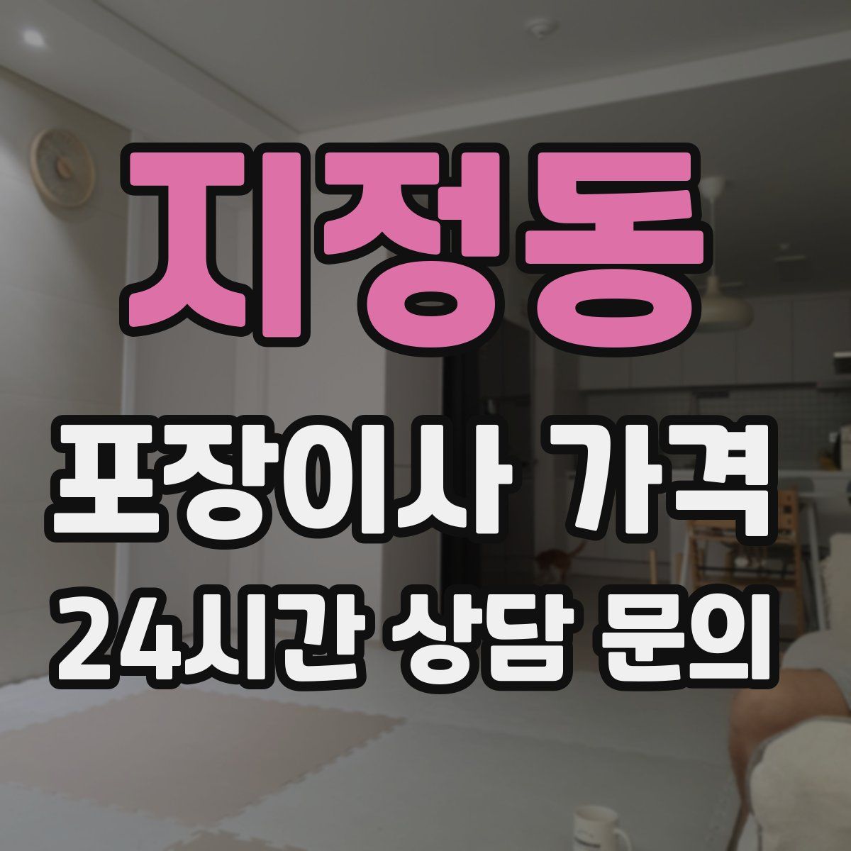 지정동 포장이사 가격