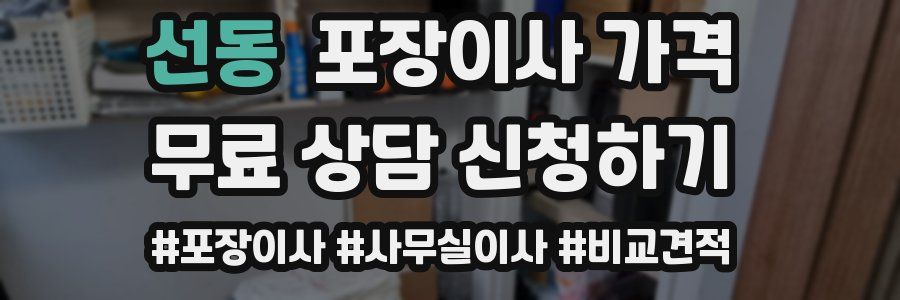 선동 포장이사 가격