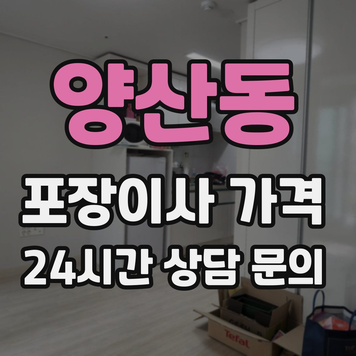 양산동 포장이사 가격