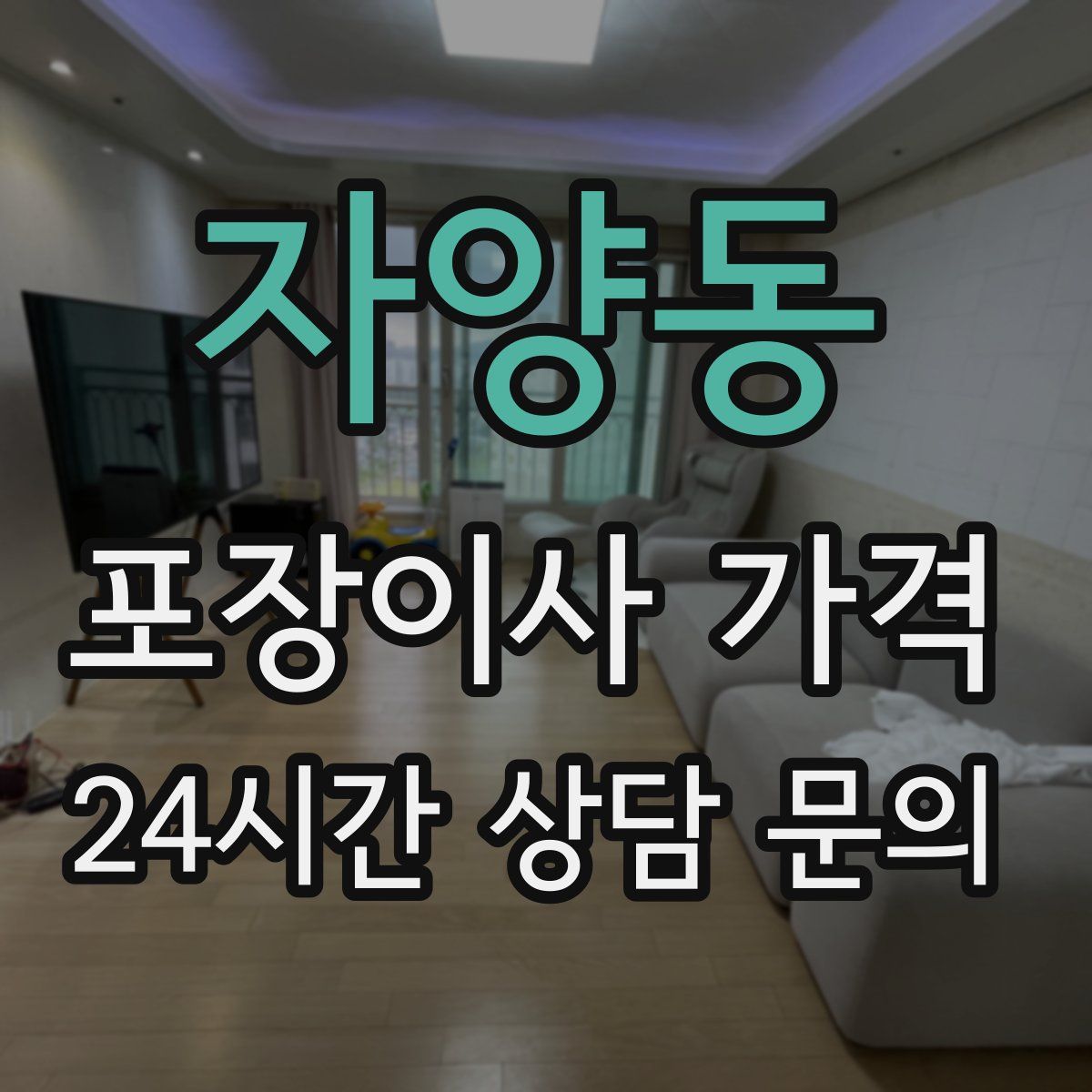 자양동 포장이사 가격