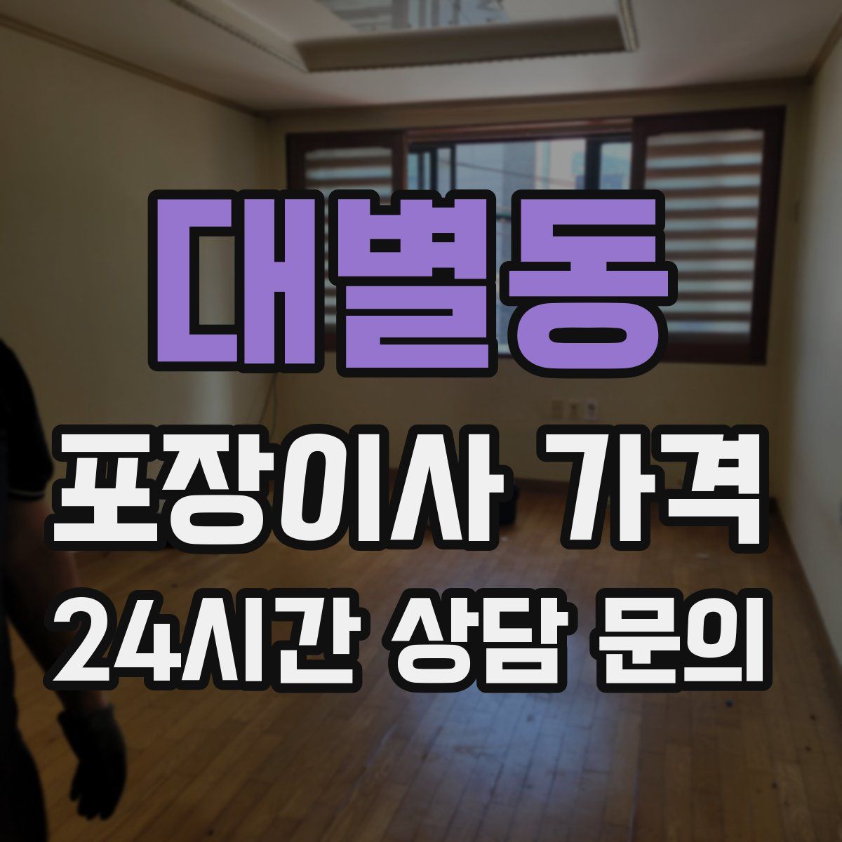 대별동 포장이사 가격