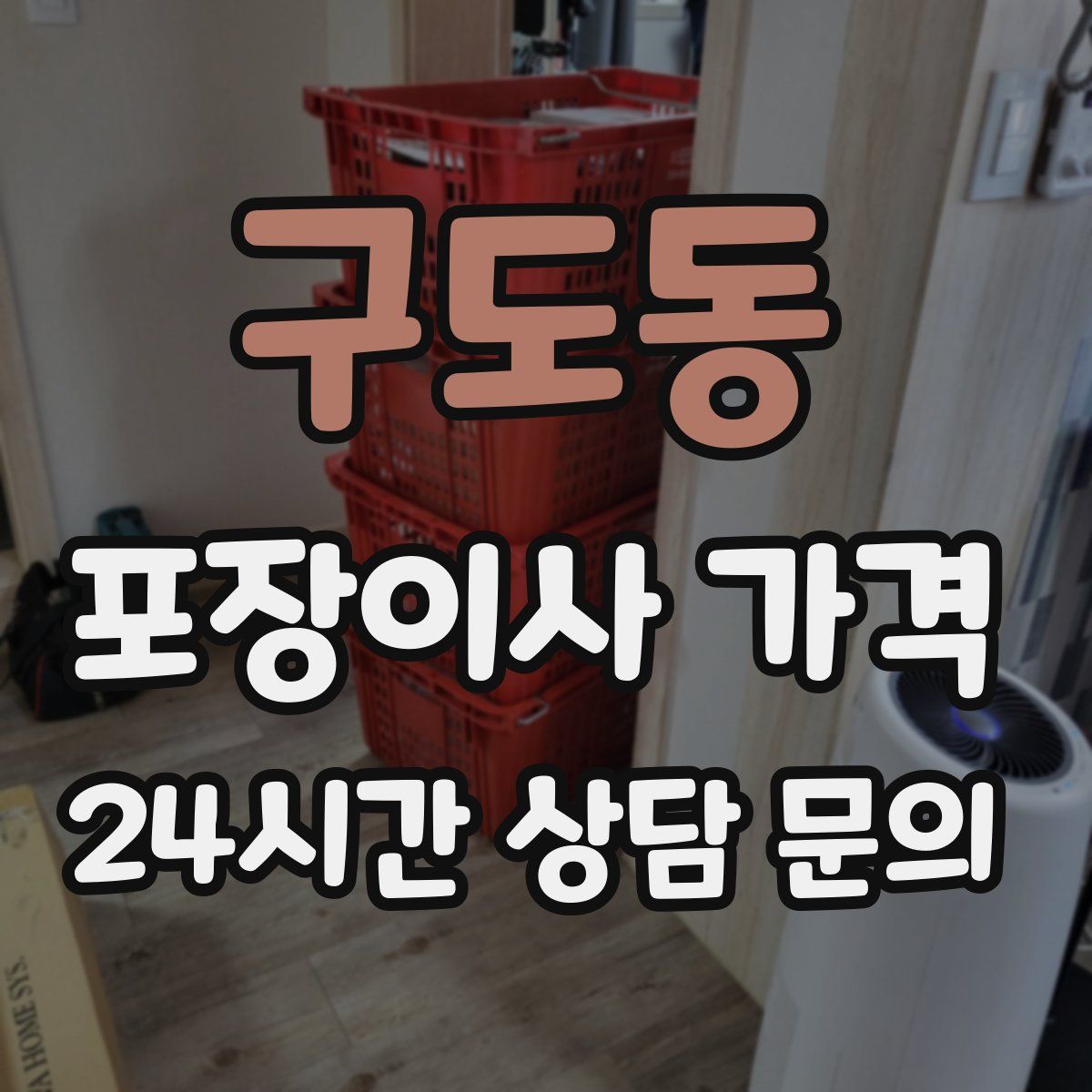 구도동 포장이사 가격