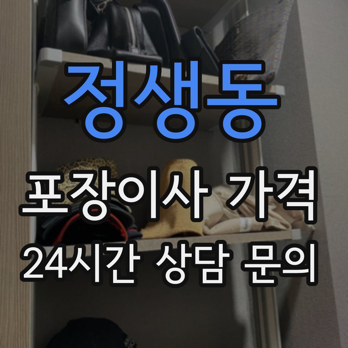 정생동 포장이사 가격