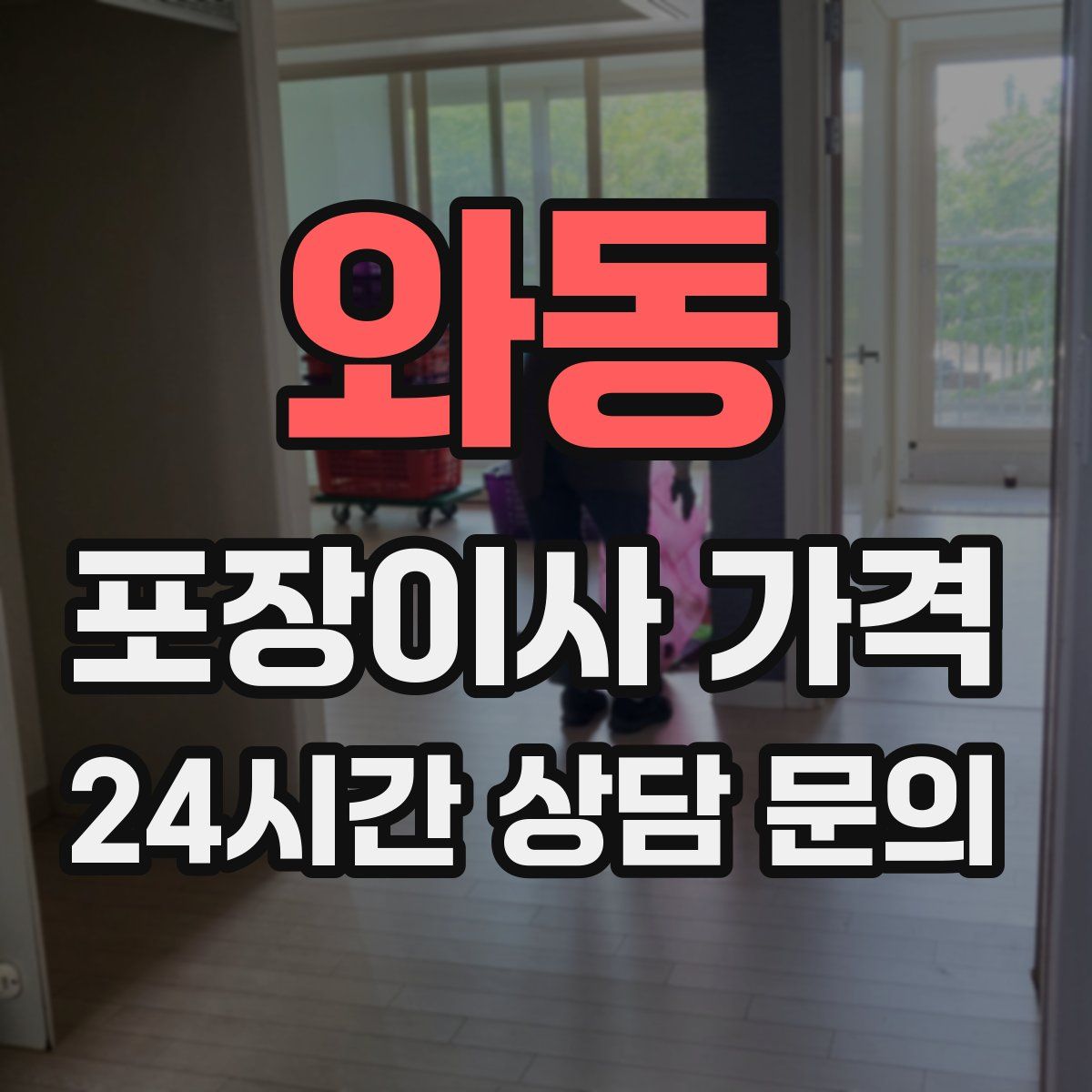 와동 포장이사 가격