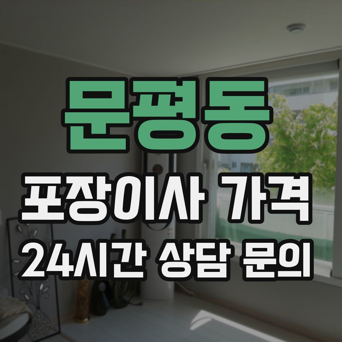 문평동 포장이사 가격