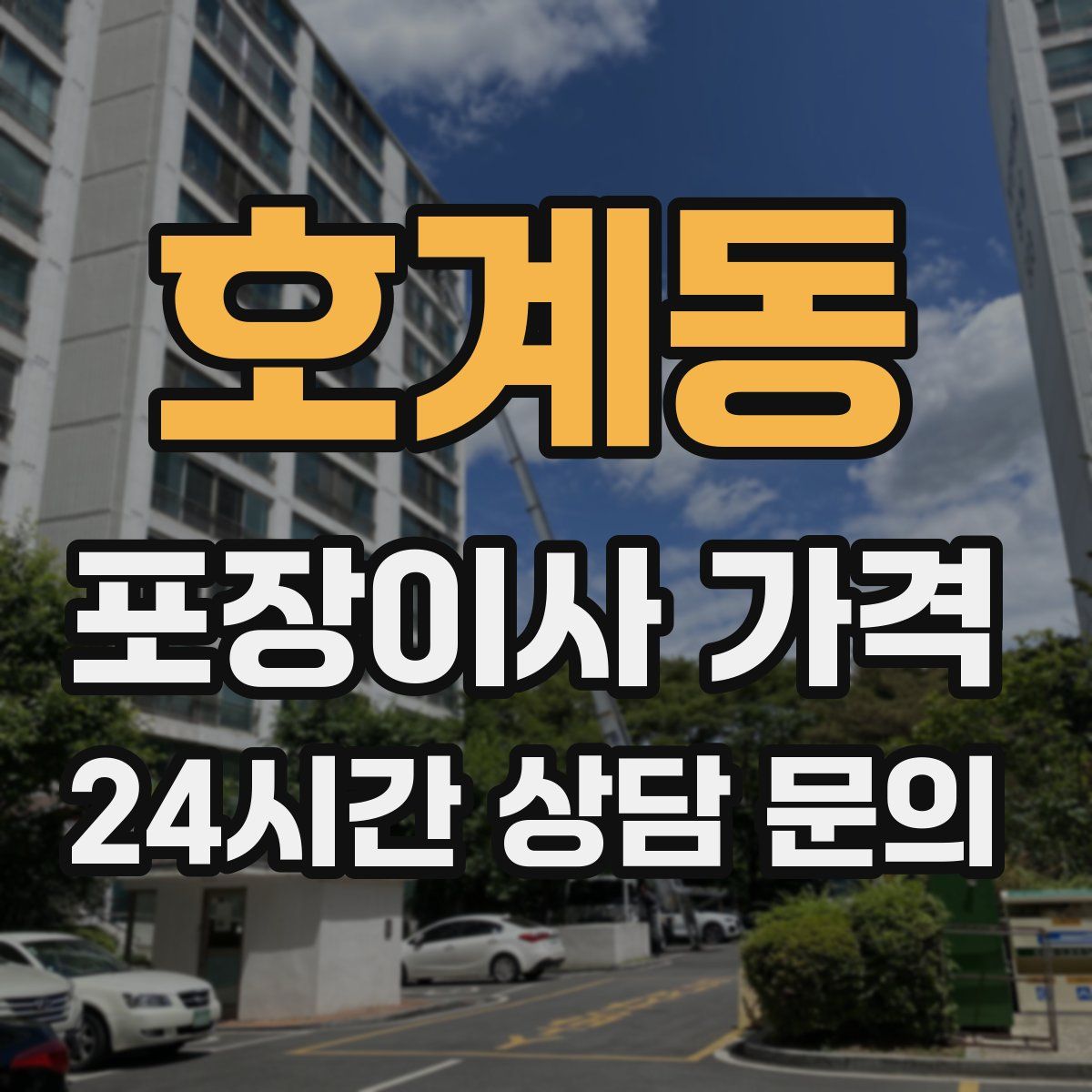 호계동 포장이사 가격