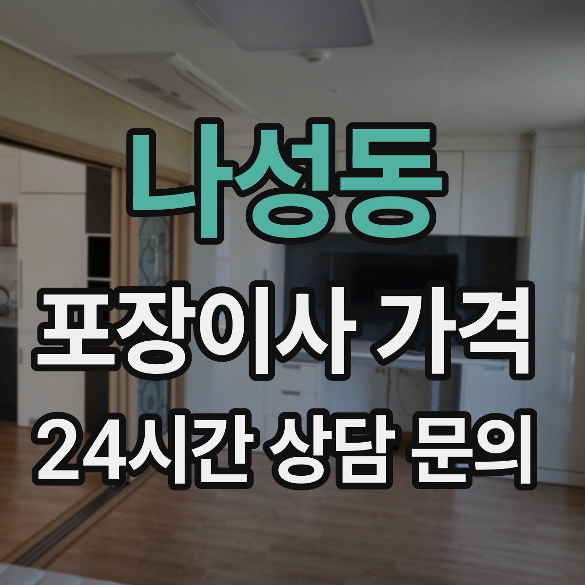 나성동 포장이사 가격