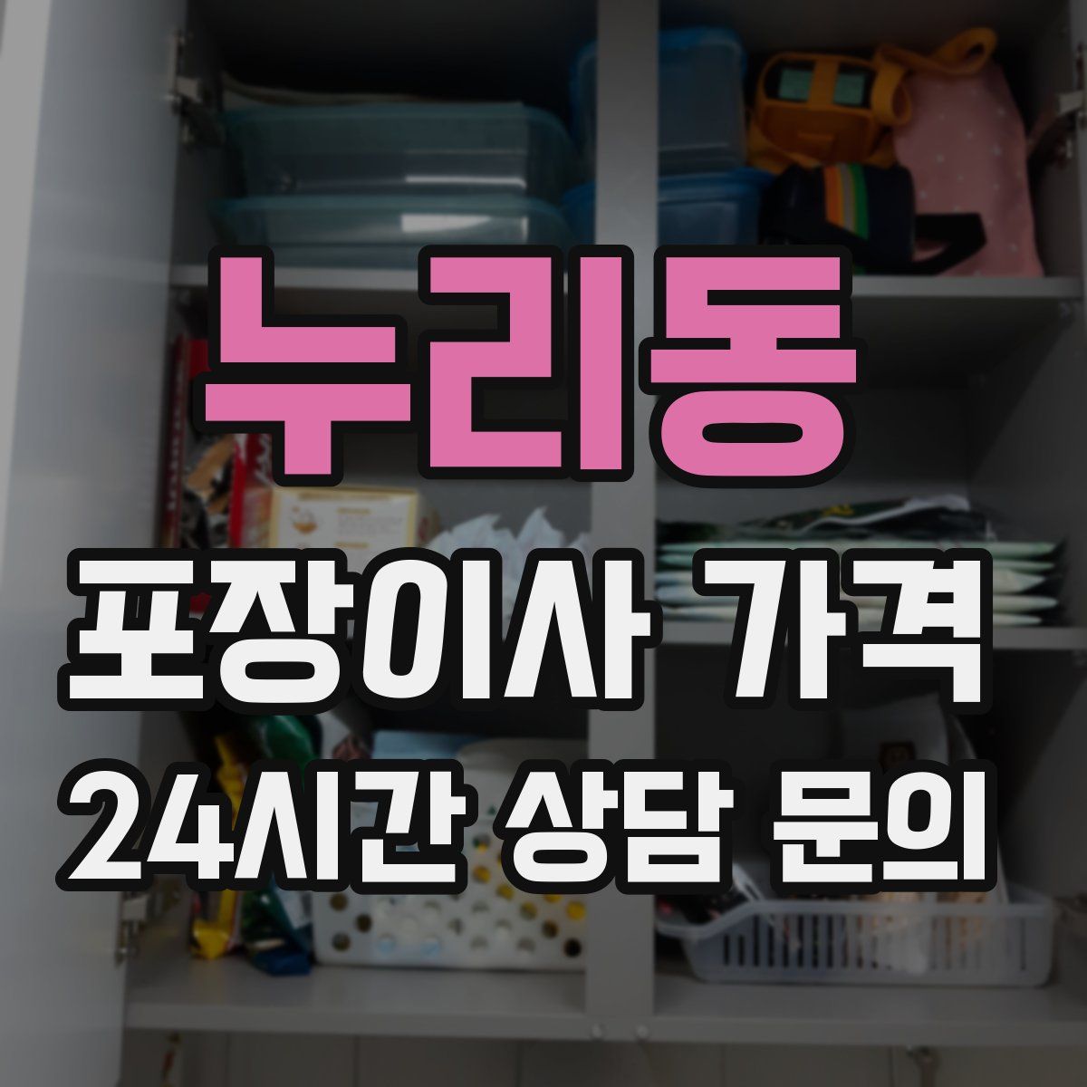 누리동 포장이사 가격
