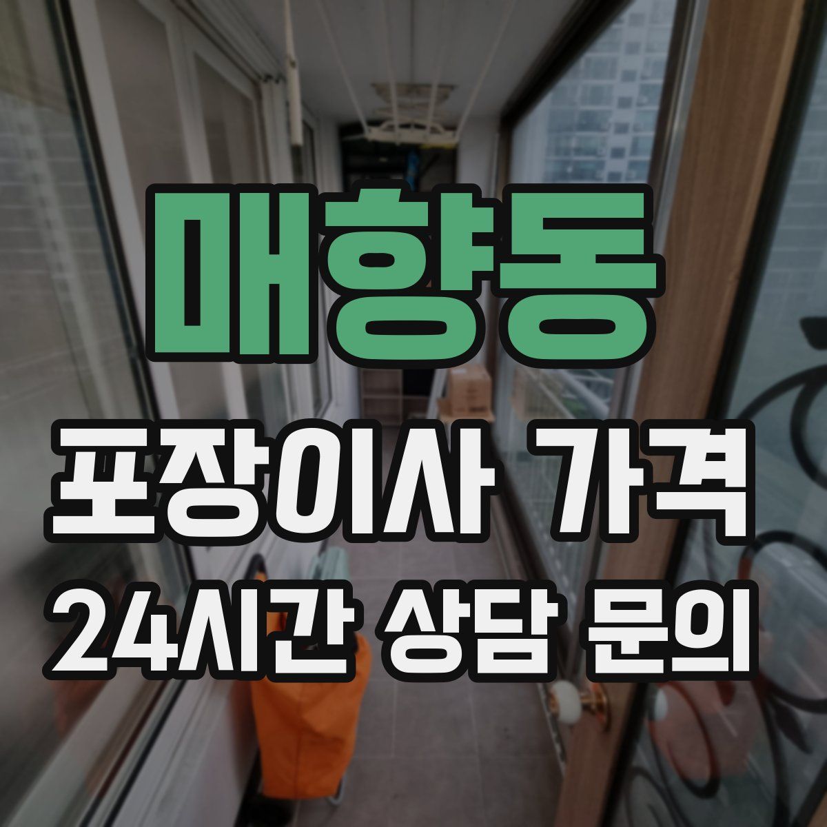 매향동 포장이사 가격