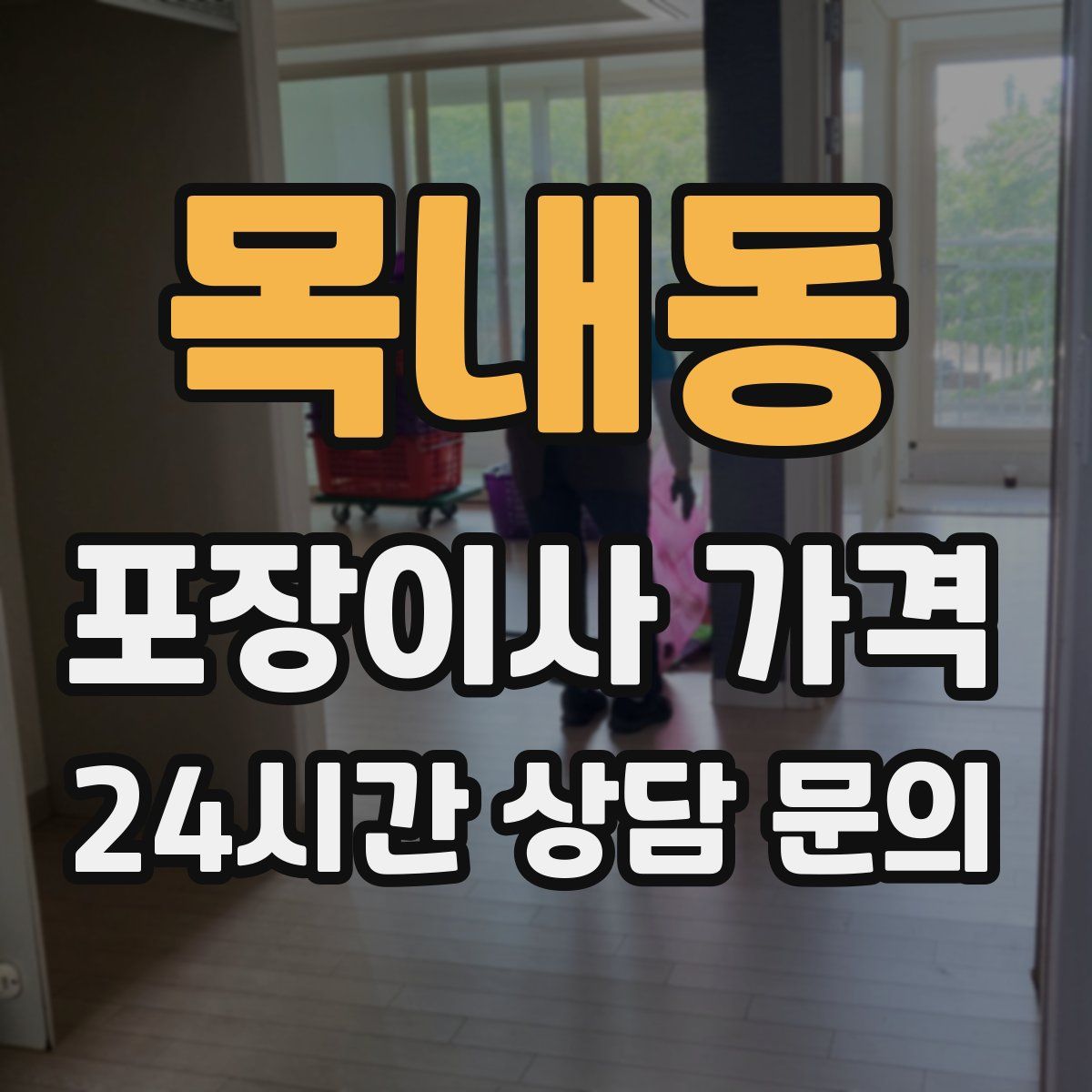 목내동 포장이사 가격